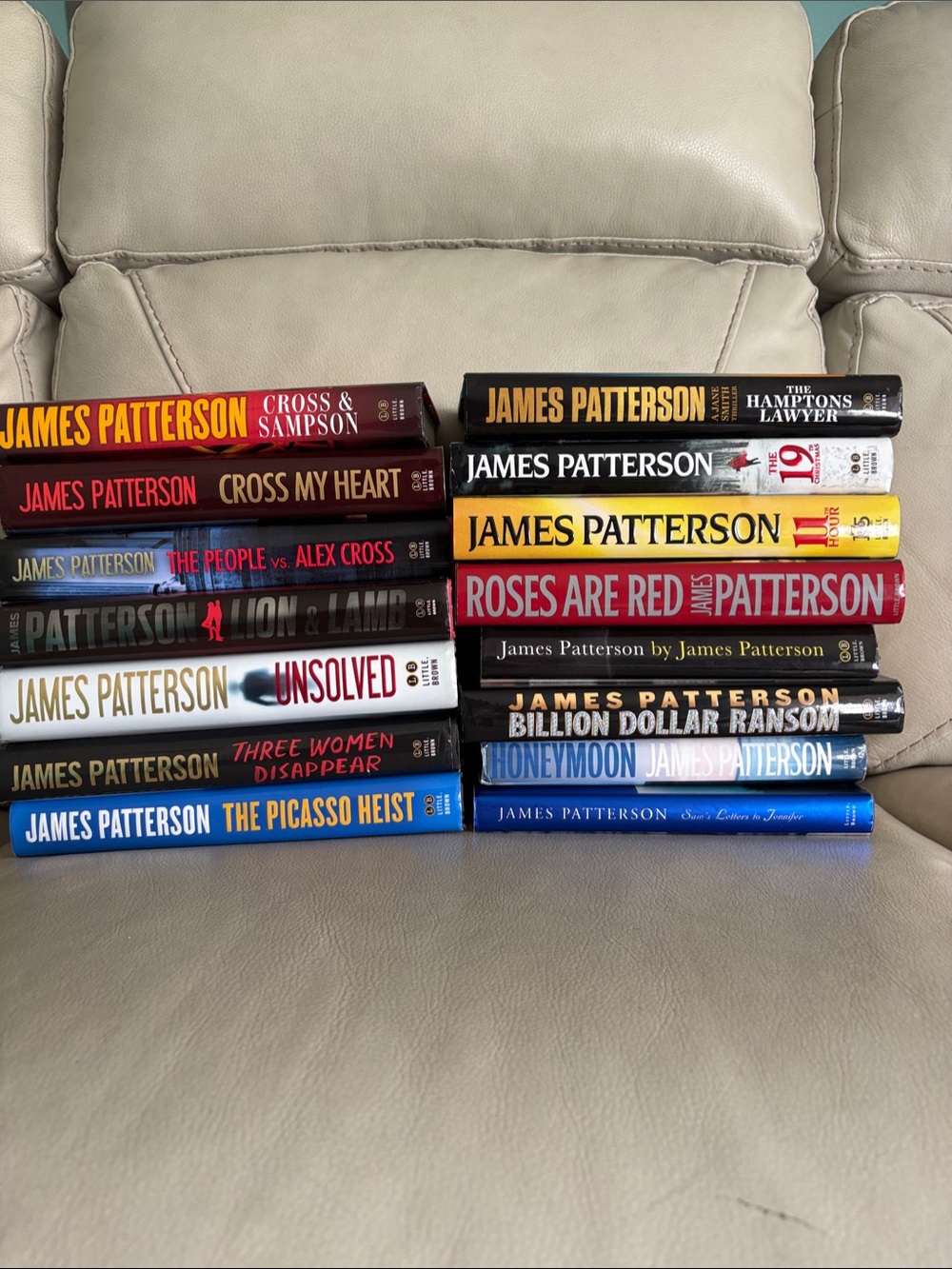 James Patterson Hardcover Book Stack - lot of books 📚 15 books